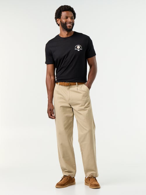 T-shirt imprimé fantaisie à manches courtes - Kiabi