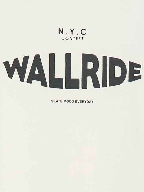 T-shirt imprimé fantaisie à manches longues - Kiabi