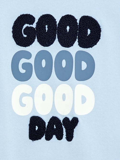 T-shirt imprimé fantaisie à manches longues - Kiabi