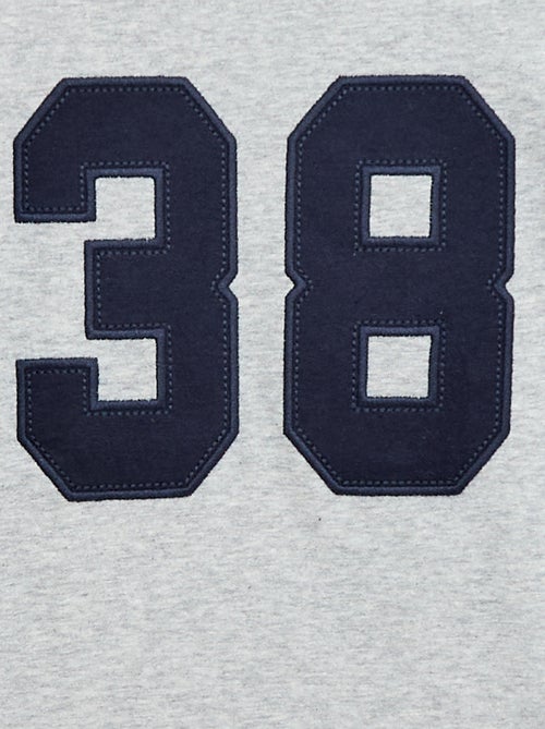 T-shirt imprimé fantaisie à manches longues - Kiabi