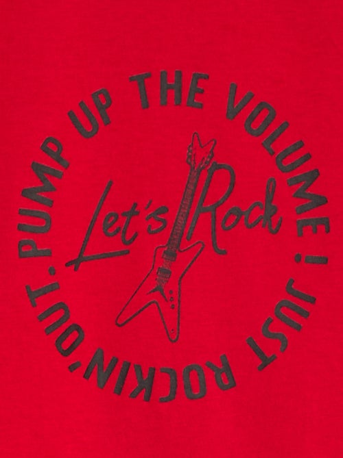 T-shirt imprimé fantaisie à manches longues - Kiabi