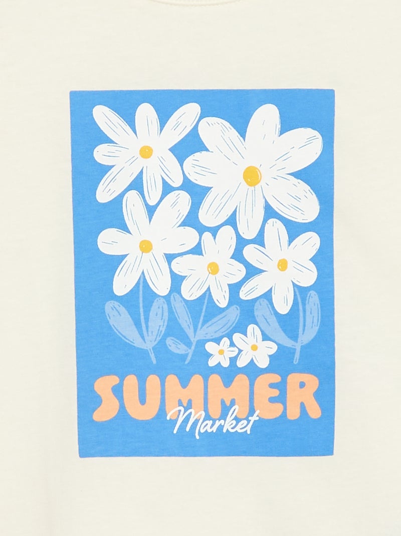 T-shirt imprimé fantaisie Blanc - Kiabi