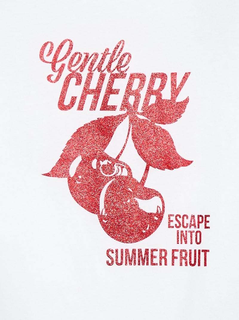 T-shirt imprimé fantaisie Blanc - Kiabi