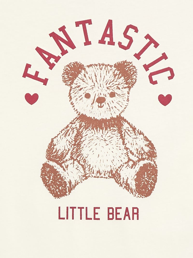 T-shirt imprimé fantaisie Blanc - Kiabi