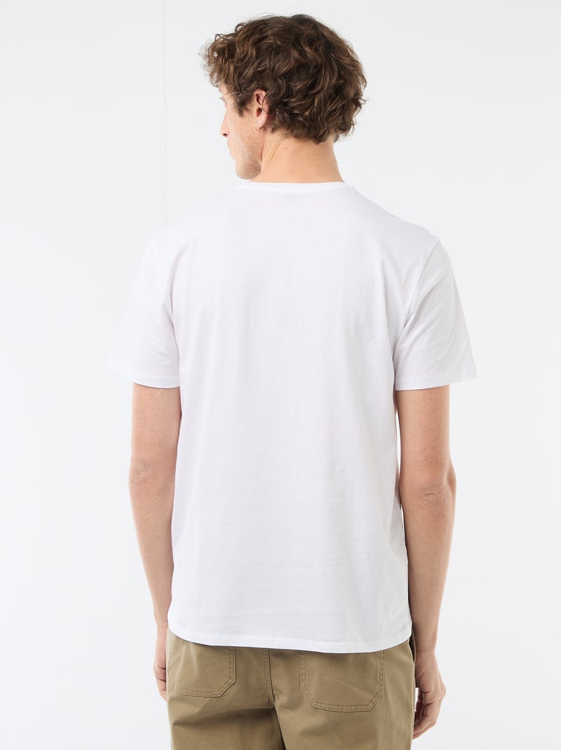 T-shirt imprimé fantaisie Blanc - Kiabi