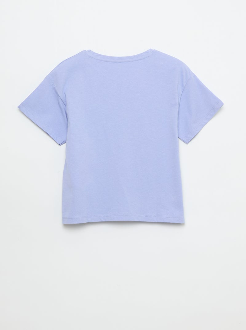 T-shirt imprimé fantaisie Bleu - Kiabi