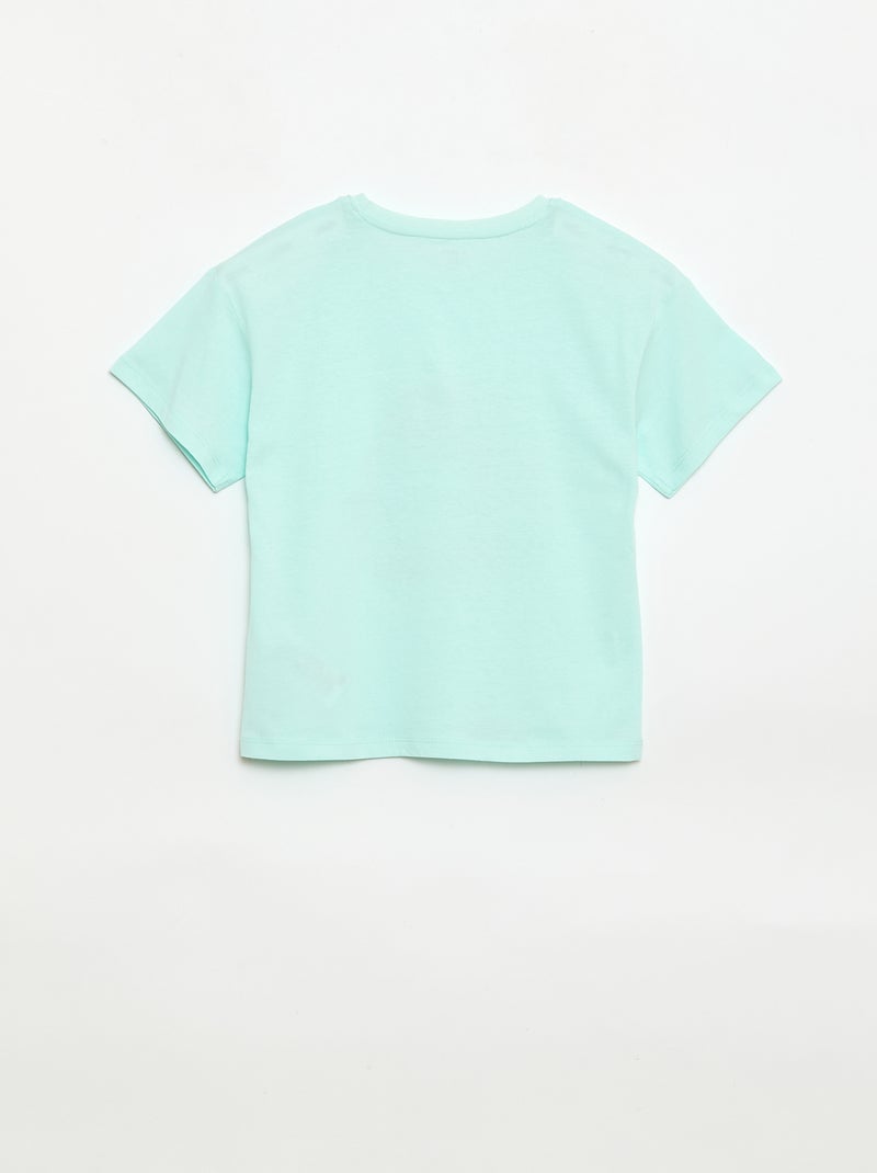 T-shirt imprimé fantaisie Bleu - Kiabi