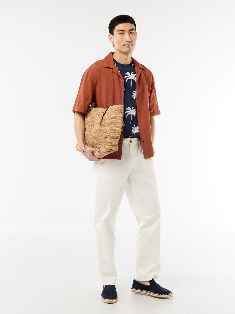 T-shirt imprimé fantaisie Bleu marine - Kiabi