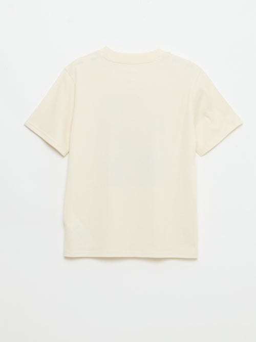 T-shirt imprimé fantaisie manches courtes - Kiabi