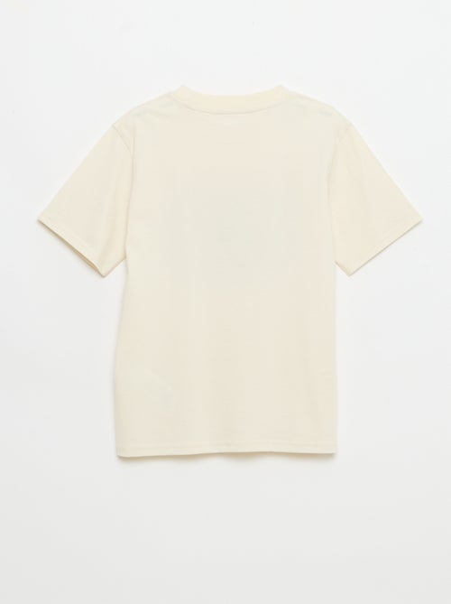 T-shirt imprimé fantaisie manches courtes - Kiabi