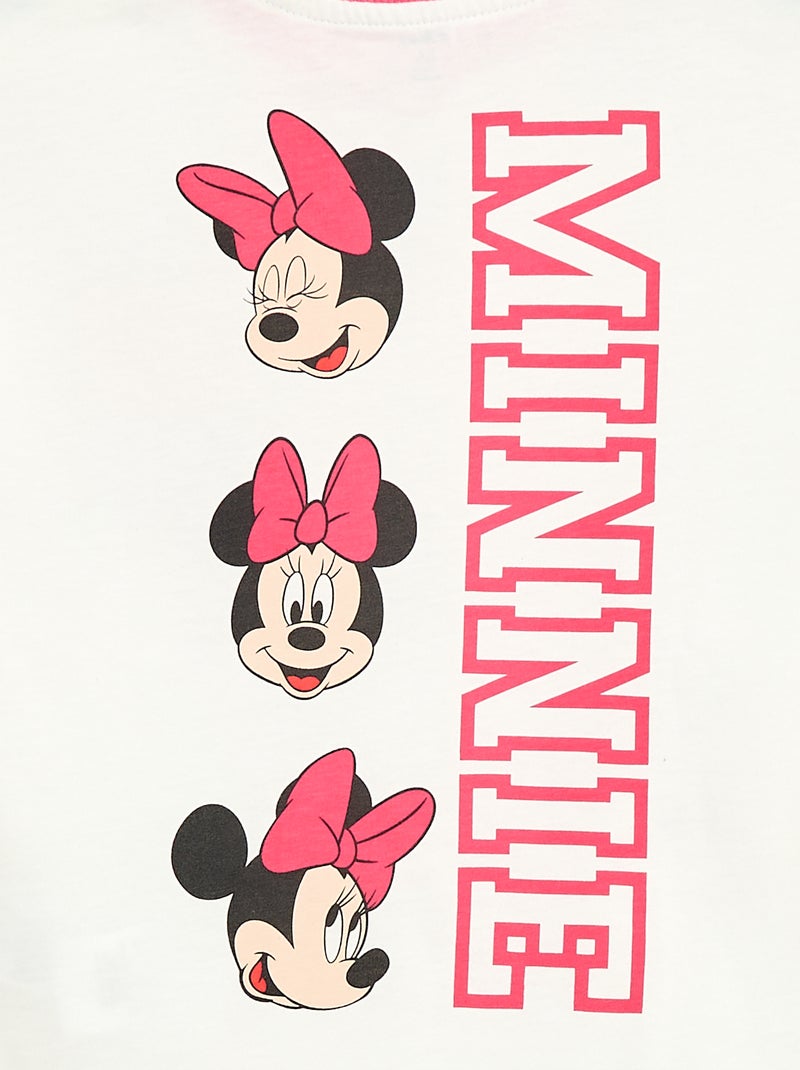 T-shirt imprimé fantaisie 'Minnie' 'Disney' Blanc - Kiabi