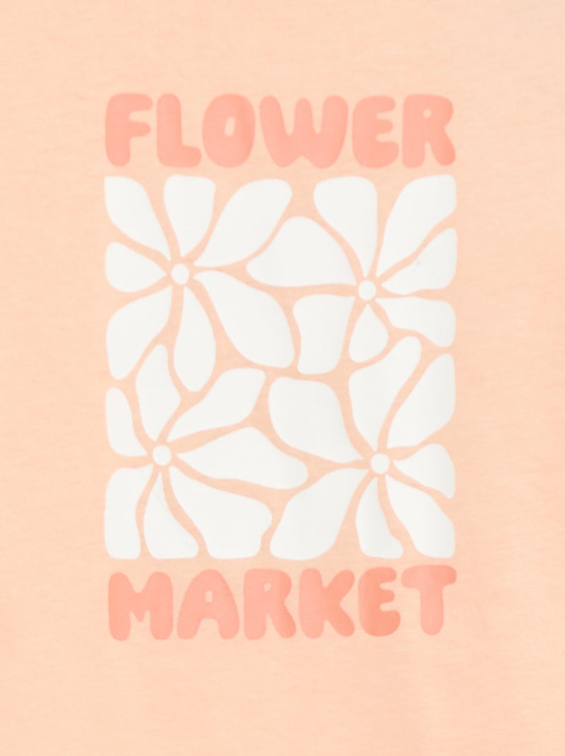 T-shirt imprimé fantaisie Rose - Kiabi
