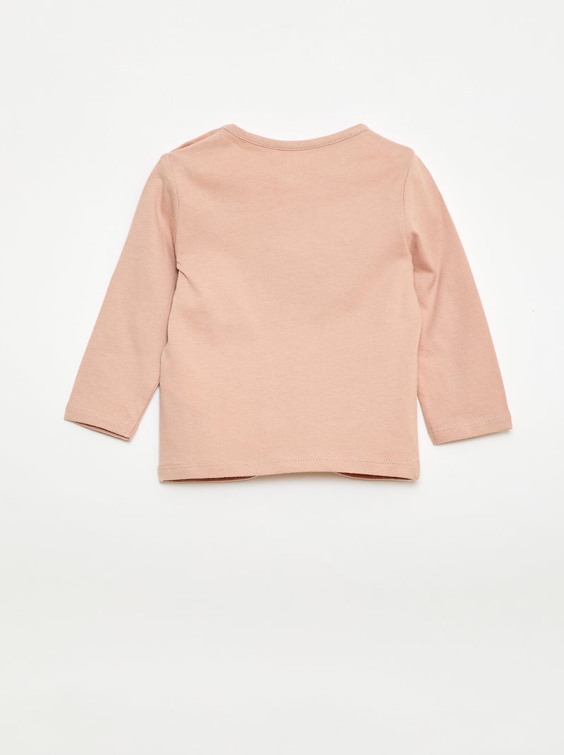 T-shirt imprimé fantaisie Rose - Kiabi