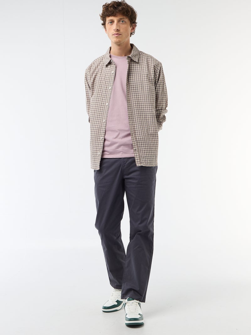 T-shirt imprimé fantaisie Violet - Kiabi