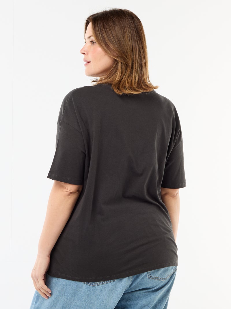 T-shirt imprimé 'Guns N'Roses' manches courtes Noir - Kiabi