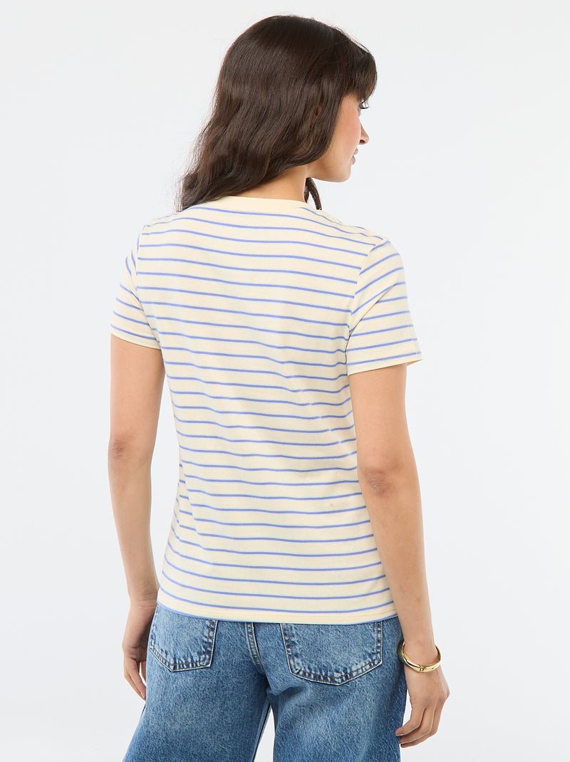 T-shirt imprimé Jaune - Kiabi