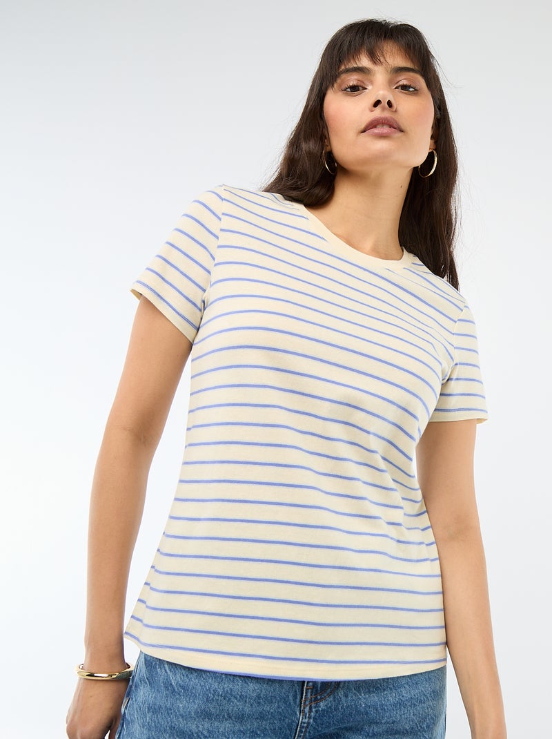 T-shirt imprimé Jaune - Kiabi