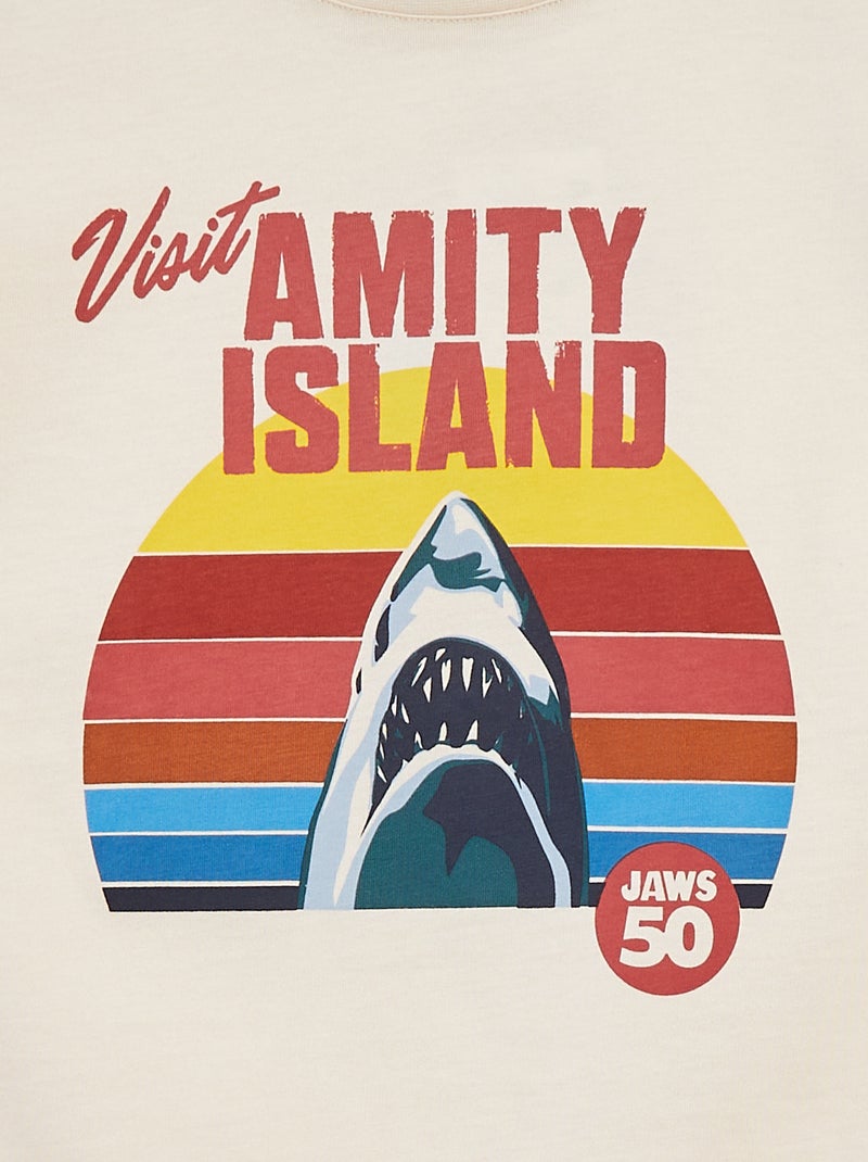 T-shirt imprimé 'Jaws' BEIGE - Kiabi