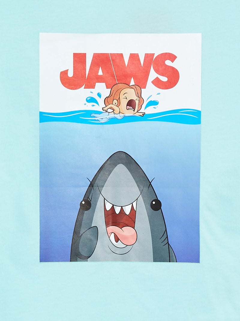 T-shirt imprimé 'Jaws' BLEU - Kiabi