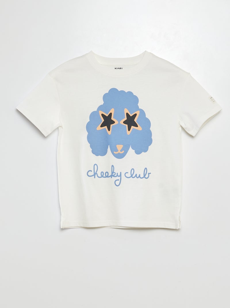 T-shirt imprimé manches courtes  - Grafik Edition BLANC - Kiabi