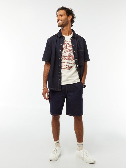 T-shirt imprimé manches courtes - Kiabi