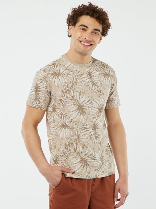 T-shirt imprimé manches courtes - Kiabi