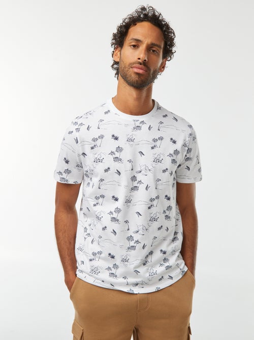T-shirt imprimé manches courtes - Kiabi