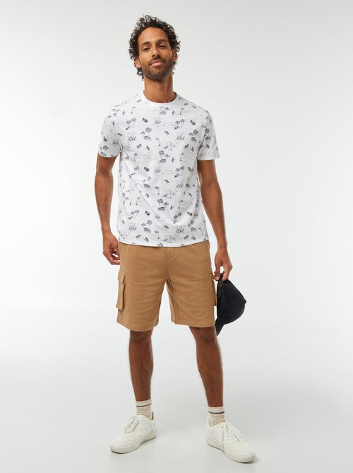 T-shirt imprimé manches courtes - Kiabi