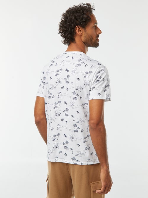 T-shirt imprimé manches courtes - Kiabi