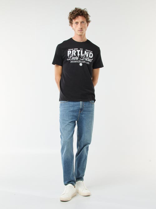 T-shirt imprimé manches courtes - Kiabi