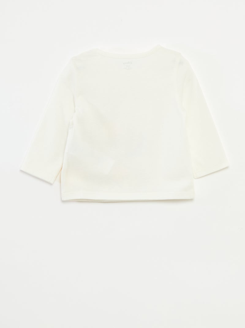 T-shirt imprimé 'Mickey' 'Disney' Blanc - Kiabi