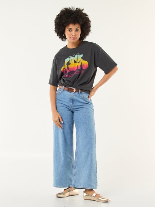 T-shirt imprimé 'Pink floyd' uni - Kiabi