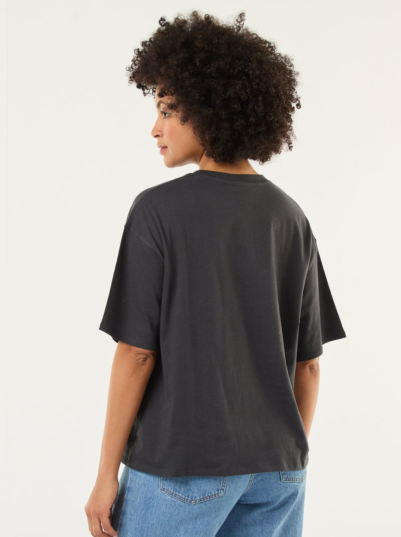 T-shirt imprimé 'Pink floyd' uni Noir - Kiabi