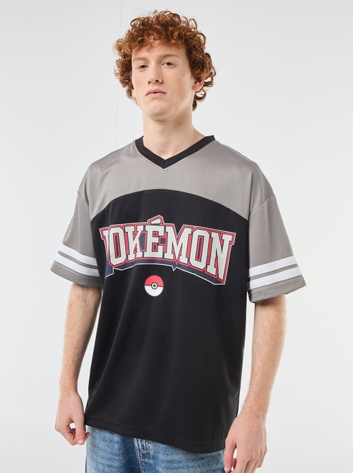 T-shirt imprimé 'Pokémon' col V - Kiabi