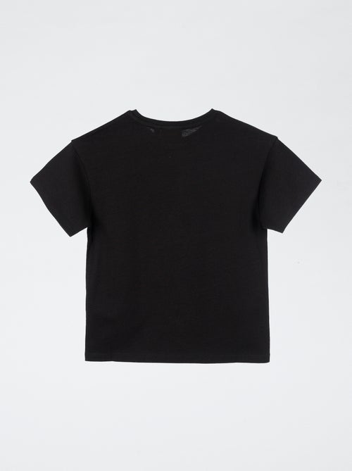 T-shirt imprimé 'Rolling stones' en coton - Kiabi