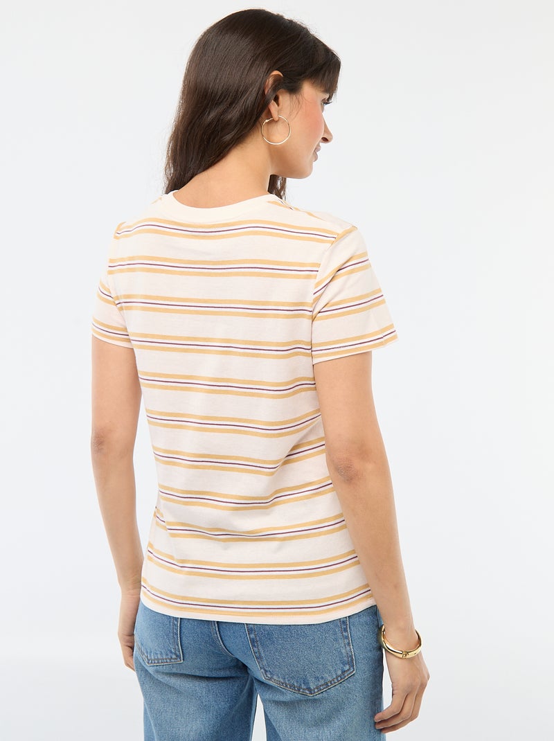 T-shirt imprimé Rose - Kiabi