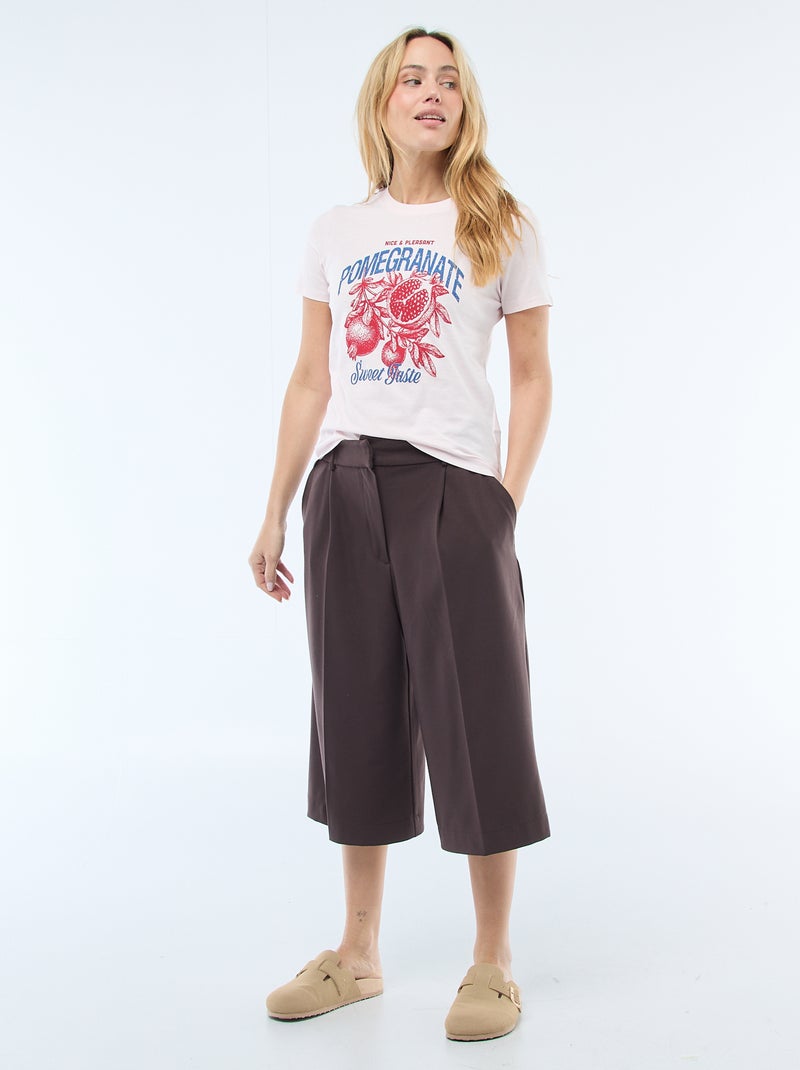 T-shirt imprimé Rose - Kiabi