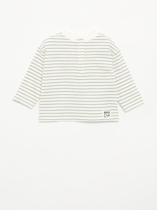 T-shirt in Baby Terry a maniche lunghe - Kiabi