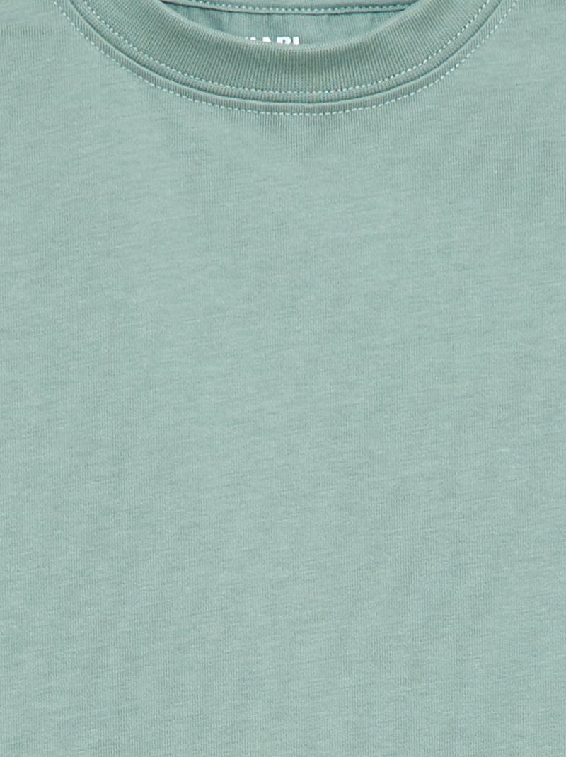 T-shirt in cotone premium Blu - Kiabi