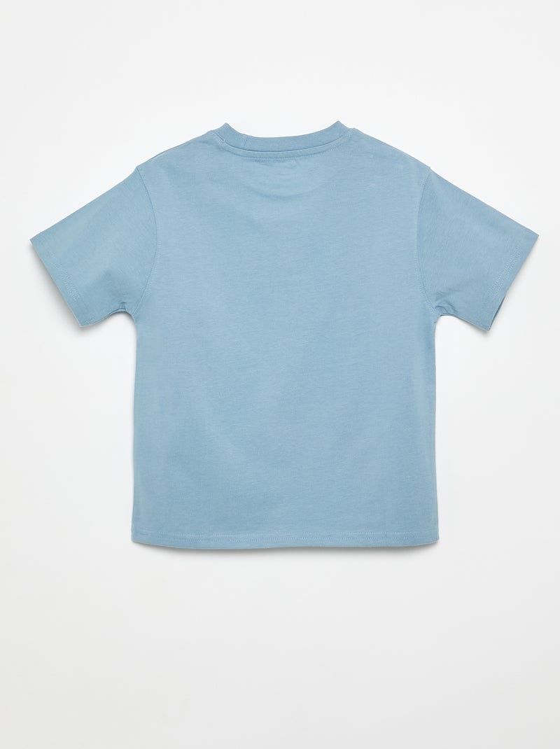 T-shirt in cotone premium Blu - Kiabi