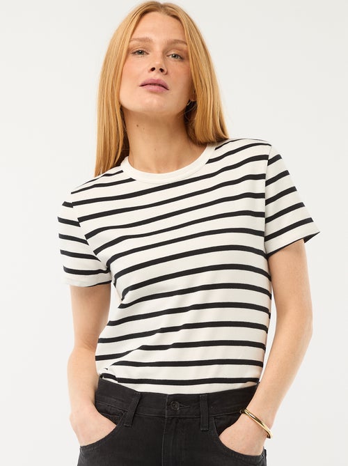 T-shirt in cotone spesso - Kiabi T-shirt in cotone spesso - Kiabi