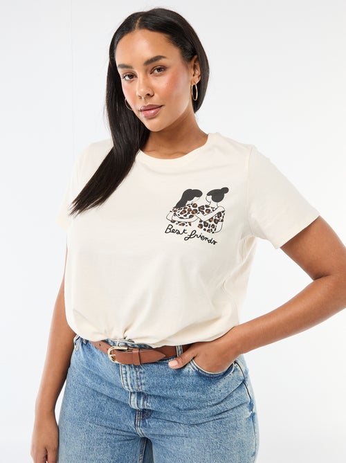 T-shirt in jersey a maniche corte 'Agathe Sorlet x Kiabi' - San Valentino - Kiabi