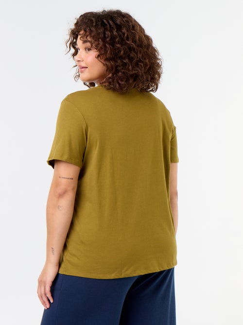 T-shirt in jersey a maniche corte - Kiabi