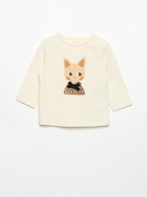 T-shirt in jersey a maniche lunghe - Kiabi