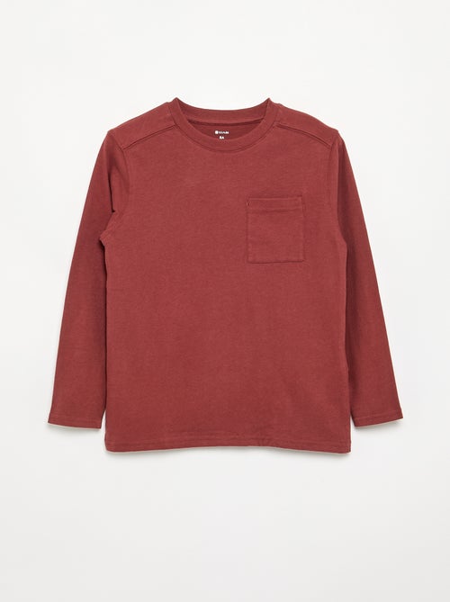 T-shirt in jersey a maniche lunghe - Kiabi