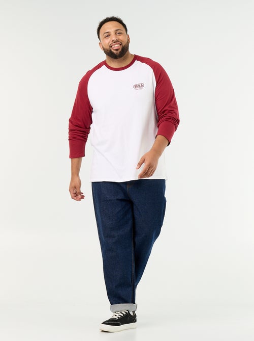 T-shirt in jersey a maniche lunghe raglan - Kiabi