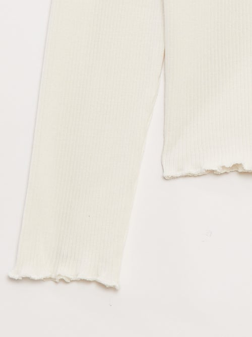 T-shirt in maglia a coste - Kiabi T-shirt in maglia a coste - Kiabi