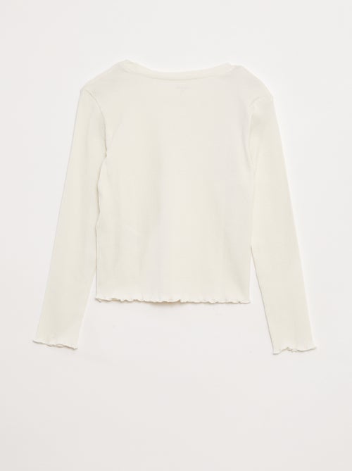T-shirt in maglia a coste - Kiabi T-shirt in maglia a coste - Kiabi