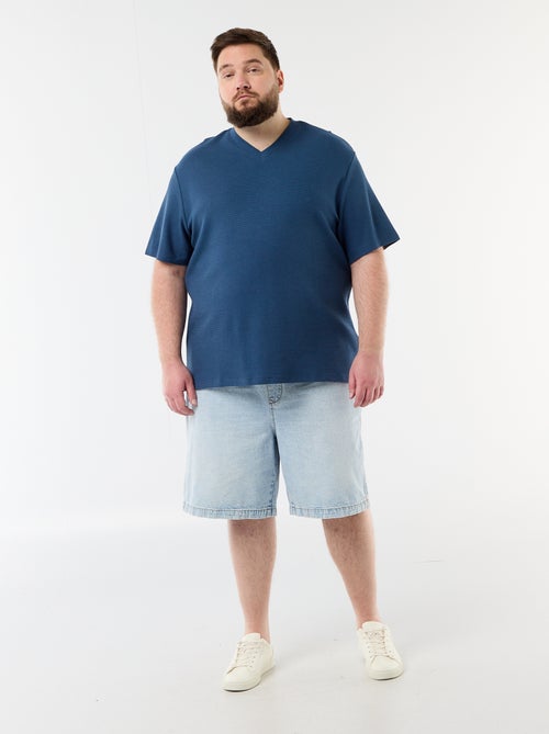 T-shirt in piqué a maniche corte - Kiabi