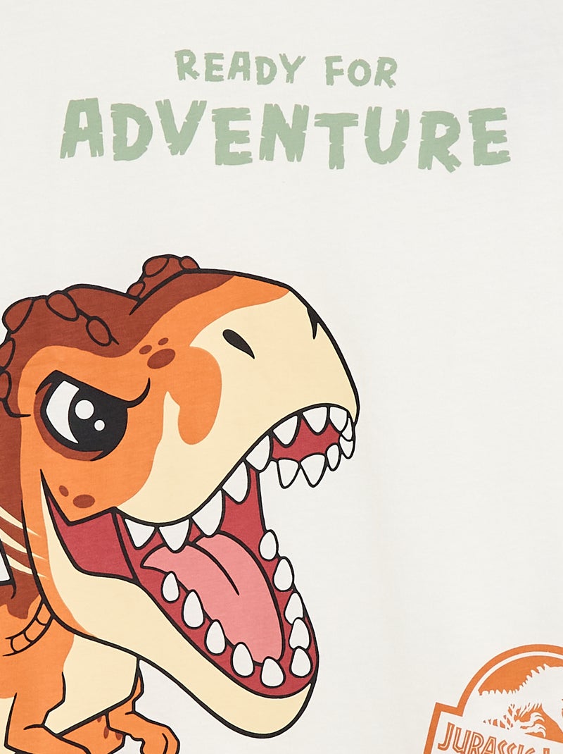 T-shirt 'Jurassic World' à manches courtes Blanc - Kiabi